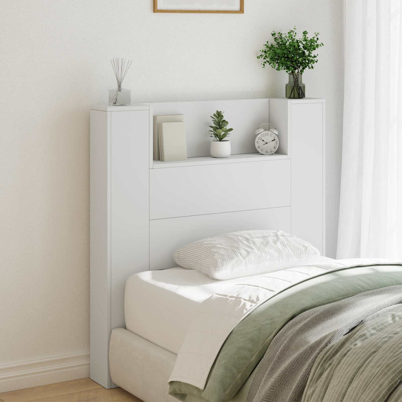 vidaXL Headboard White 100 x 16,5 x 103,5 cm Engineered Wood