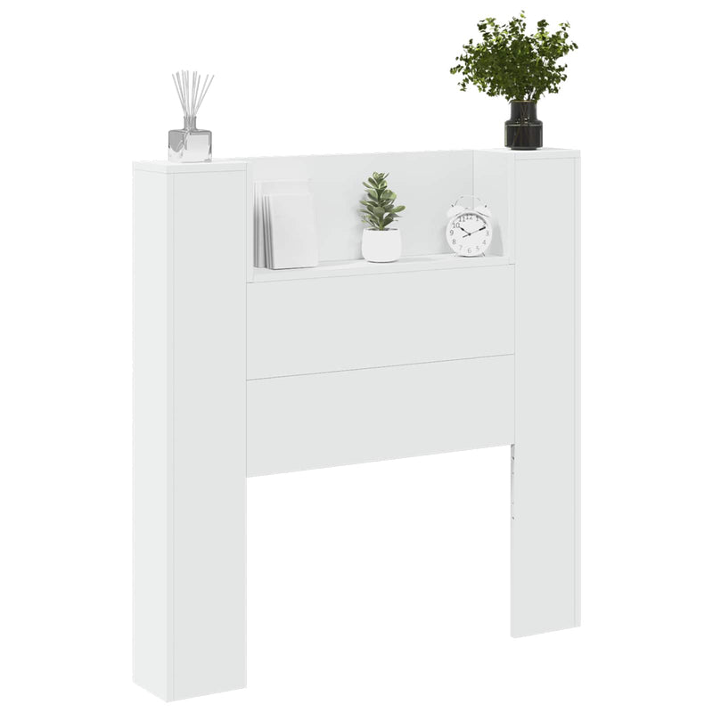 vidaXL Headboard White 100 x 16,5 x 103,5 cm Engineered Wood