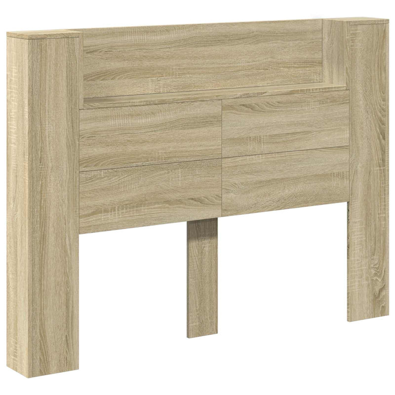 vidaXL Headboard Sonoma Oak 140 x 16,5 x 103,5 cm Engineered Wood