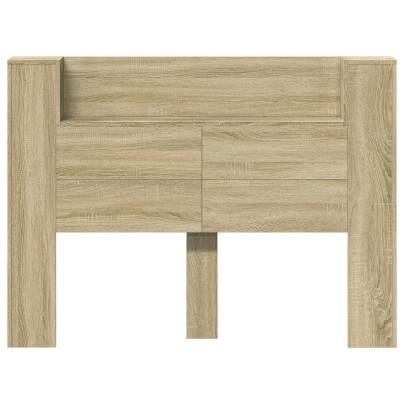 vidaXL Headboard Sonoma Oak 140 x 16,5 x 103,5 cm Engineered Wood