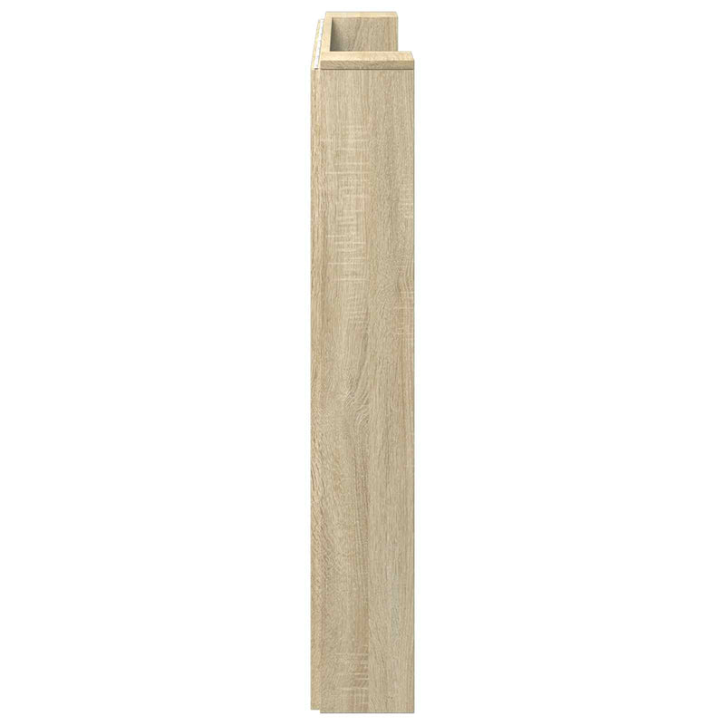 vidaXL Headboard Sonoma Oak 140 x 16,5 x 103,5 cm Engineered Wood