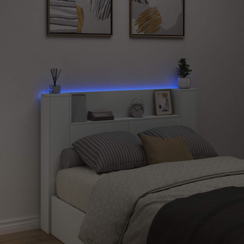 vidaXL Headboard White 140 x 16,5 x 103,5 cm Engineered Wood