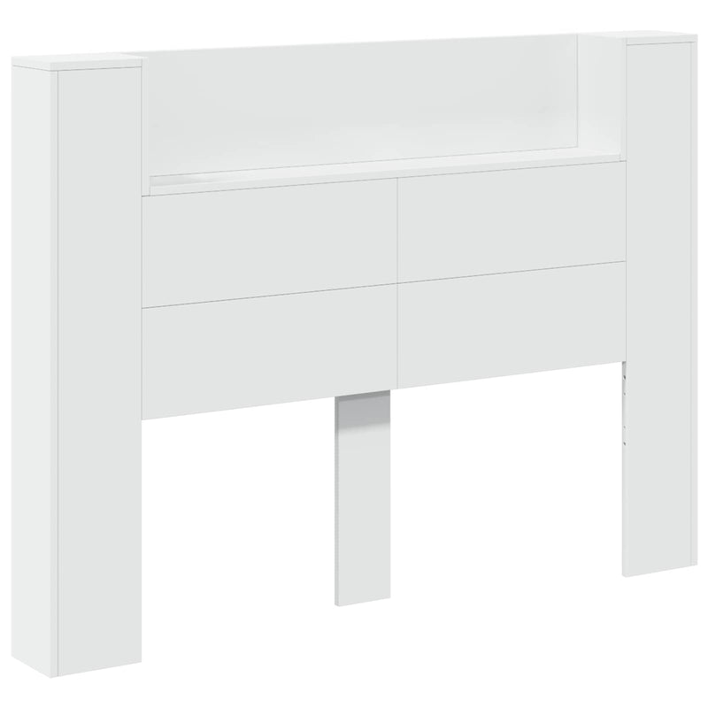 vidaXL Headboard White 140 x 16,5 x 103,5 cm Engineered Wood