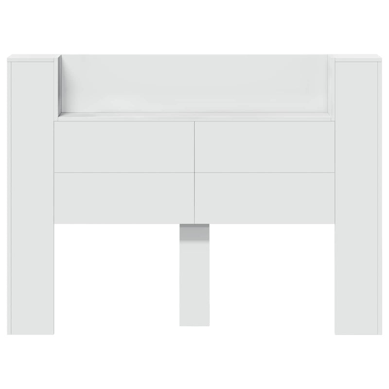 vidaXL Headboard White 140 x 16,5 x 103,5 cm Engineered Wood