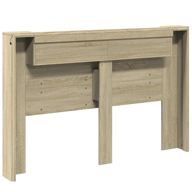 vidaXL Headboard Sonoma Oak 160 x 16,5 x 103,5 cm Engineered Wood