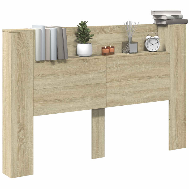 vidaXL Headboard Sonoma Oak 160 x 16,5 x 103,5 cm Engineered Wood