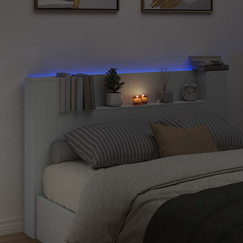 vidaXL Headboard White 160 x 16,5 x 103,5 cm Engineered Wood