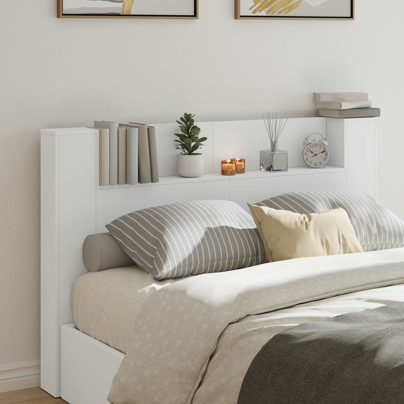 vidaXL Headboard White 160 x 16,5 x 103,5 cm Engineered Wood
