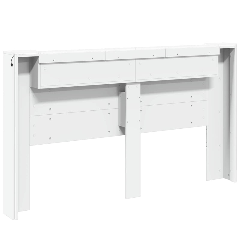 vidaXL Headboard White 180 x 16,5 x 103,5 cm Engineered Wood
