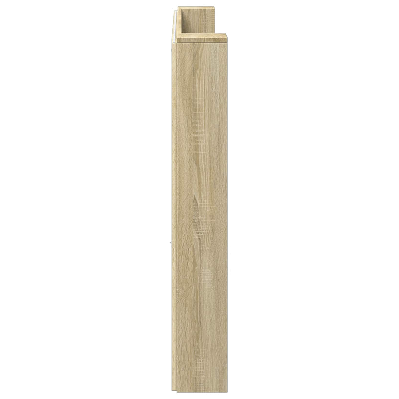 vidaXL Headboard Sonoma Oak 200 x 16,5 x 103,5 cm Engineered Wood