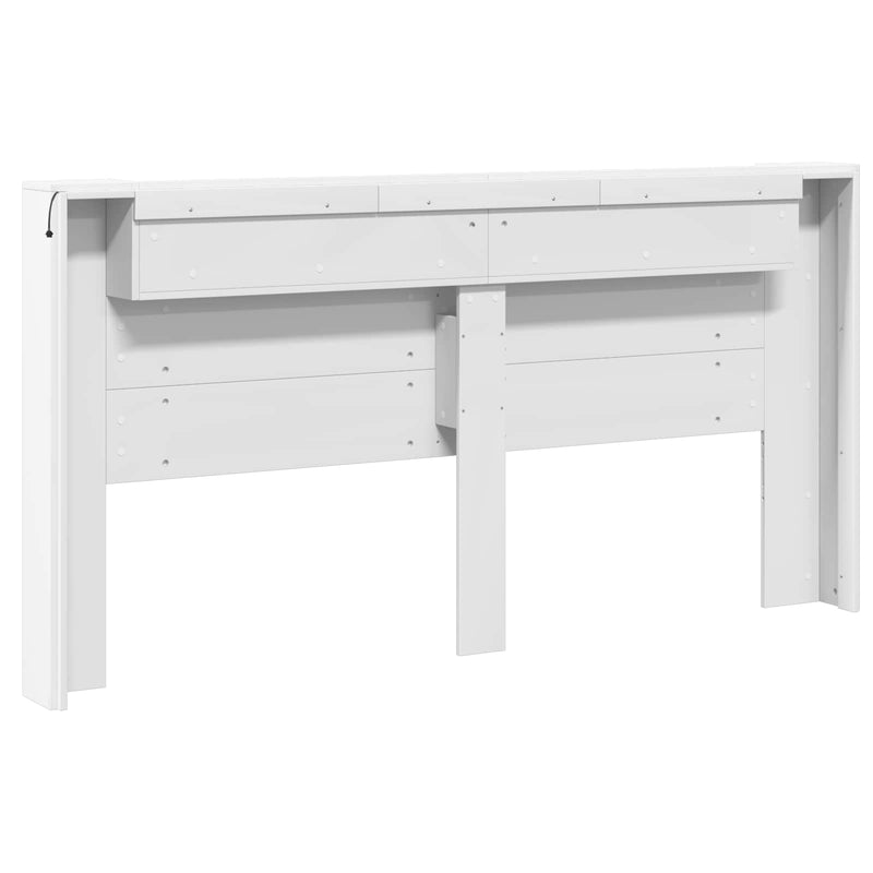 vidaXL Headboard White 200 x 16,5 x 103,5 cm Engineered Wood