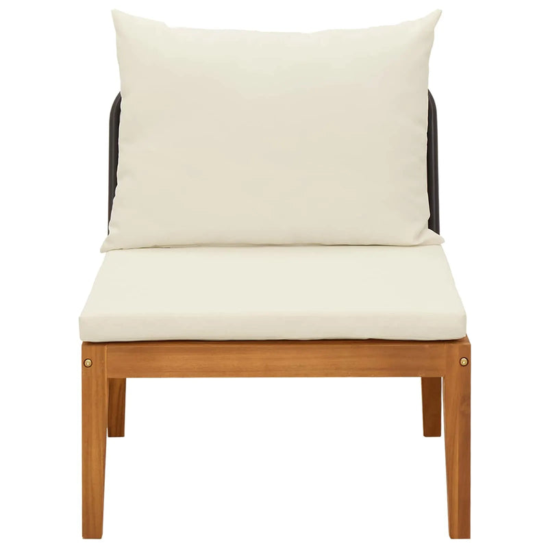 Middle Sofa Solid Acacia Wood Natural