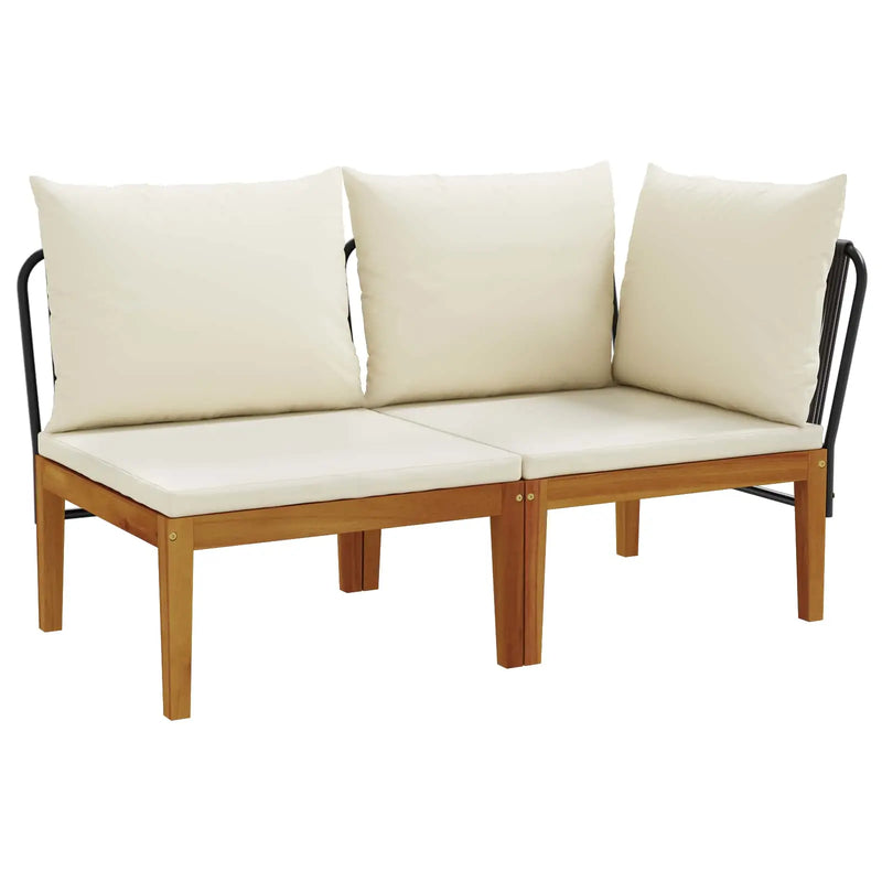 2 pcs Solid Acacia Wood Natural