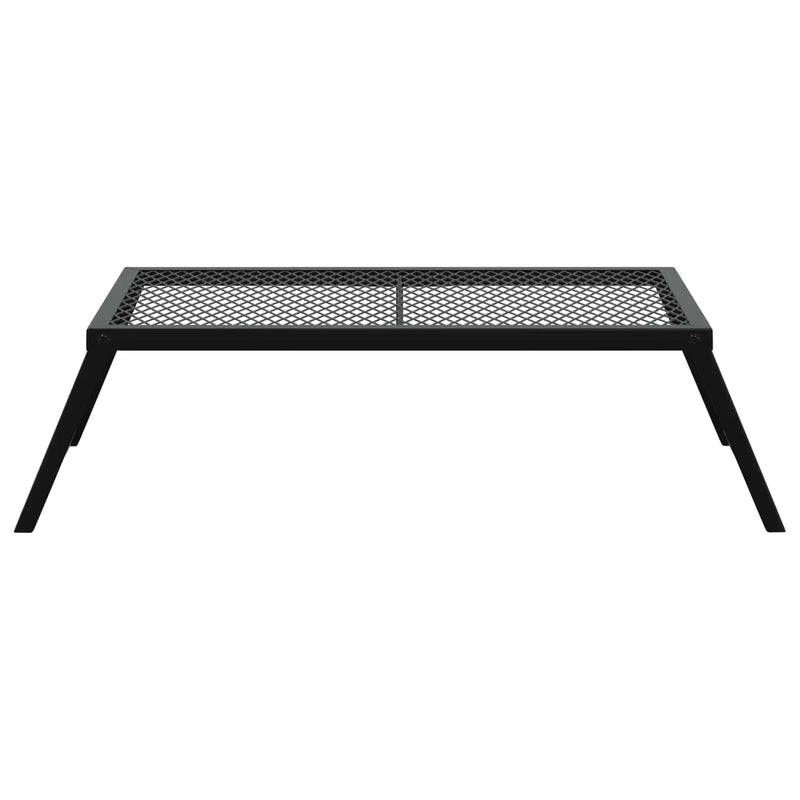 Foldable Camping Grill Folding Black 58 x 31 x 2 cm Alloy Steel