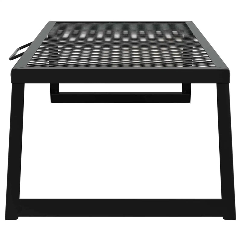 Foldable Camping Grill Folding Black 58 x 31 x 2 cm Alloy Steel