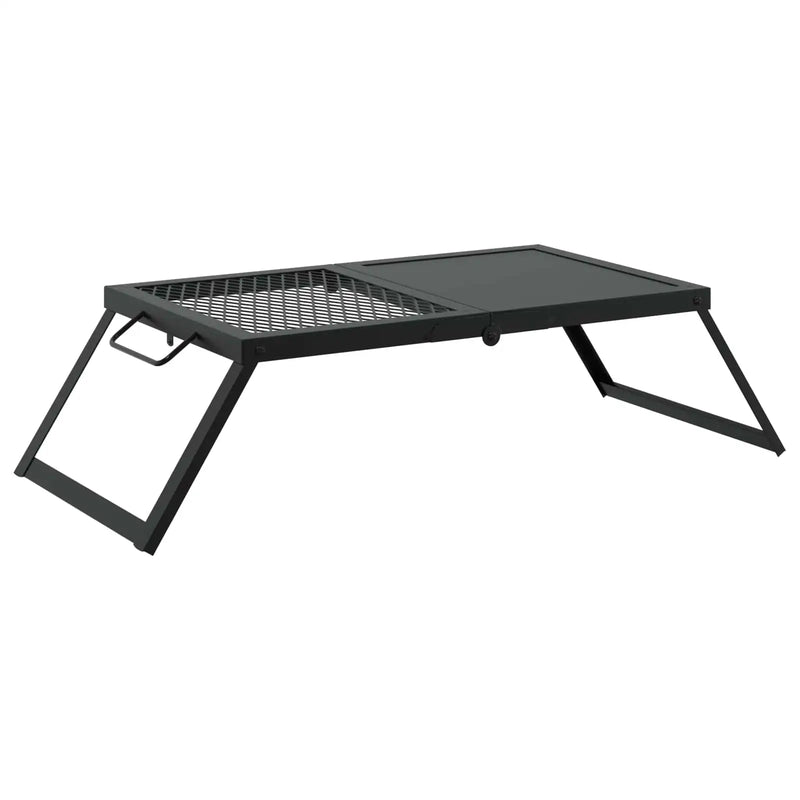 Foldable Camping Grill Black 31.5 x 26.5 x 4 cm Alloy Steel