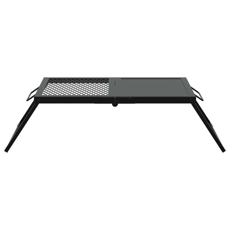 Foldable Camping Grill Black 31.5 x 26.5 x 4 cm Alloy Steel