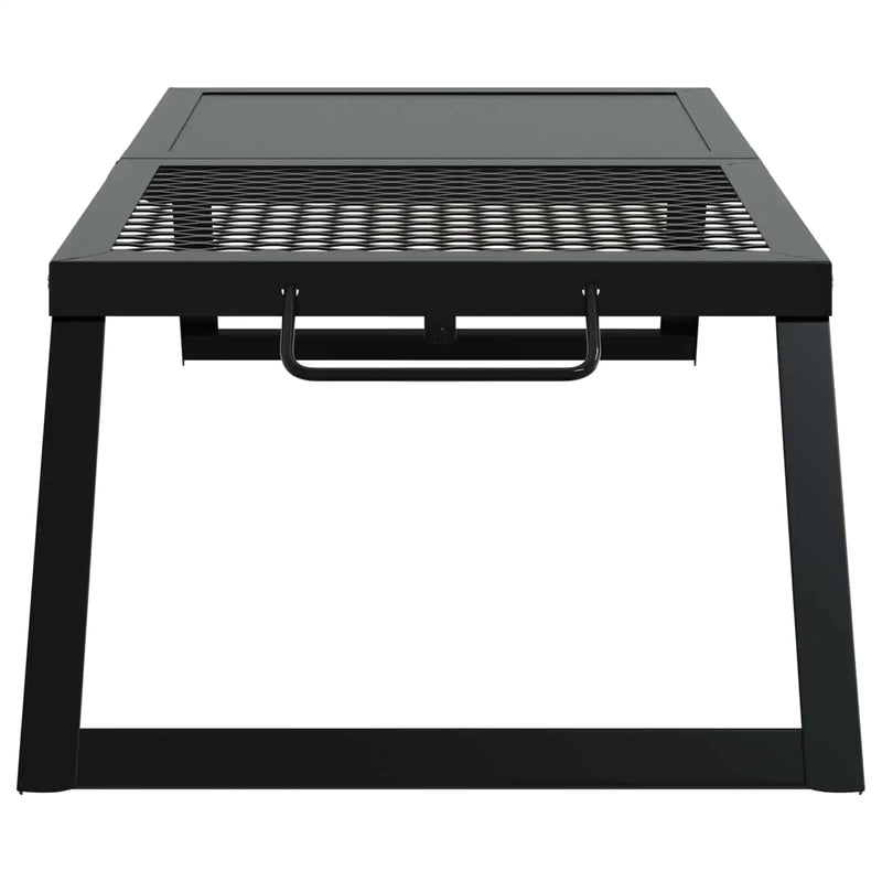 Foldable Camping Grill Black 31.5 x 26.5 x 4 cm Alloy Steel