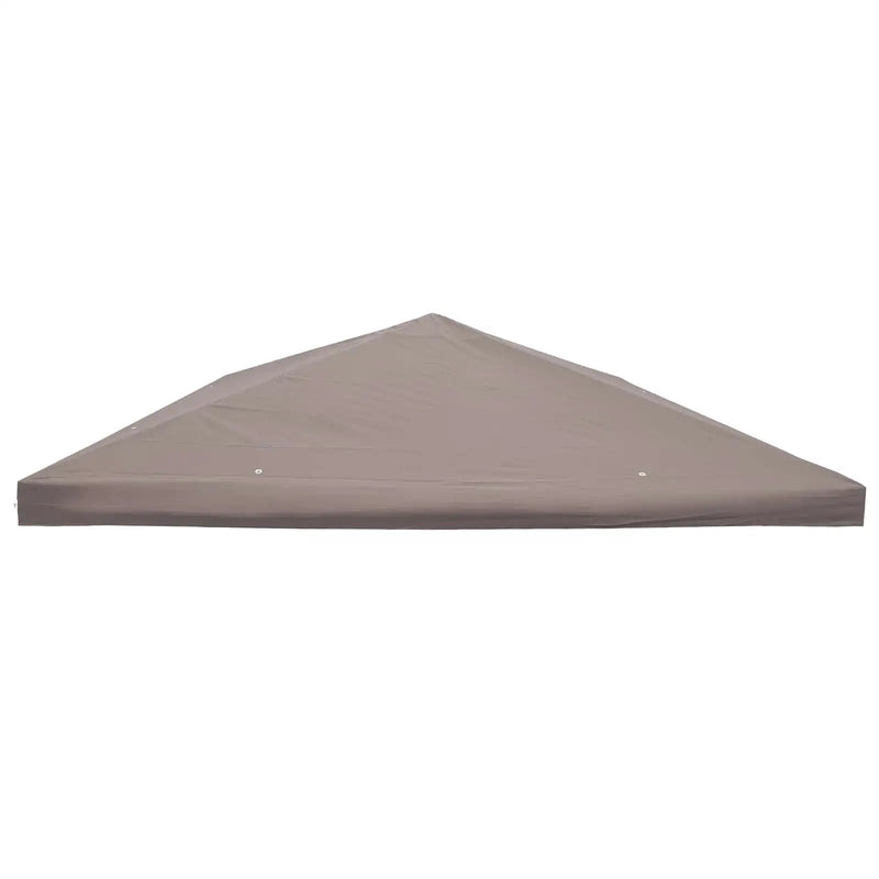 Gazebo Cover with Roof Taupe 300 x 300 cm Polyester and Steel