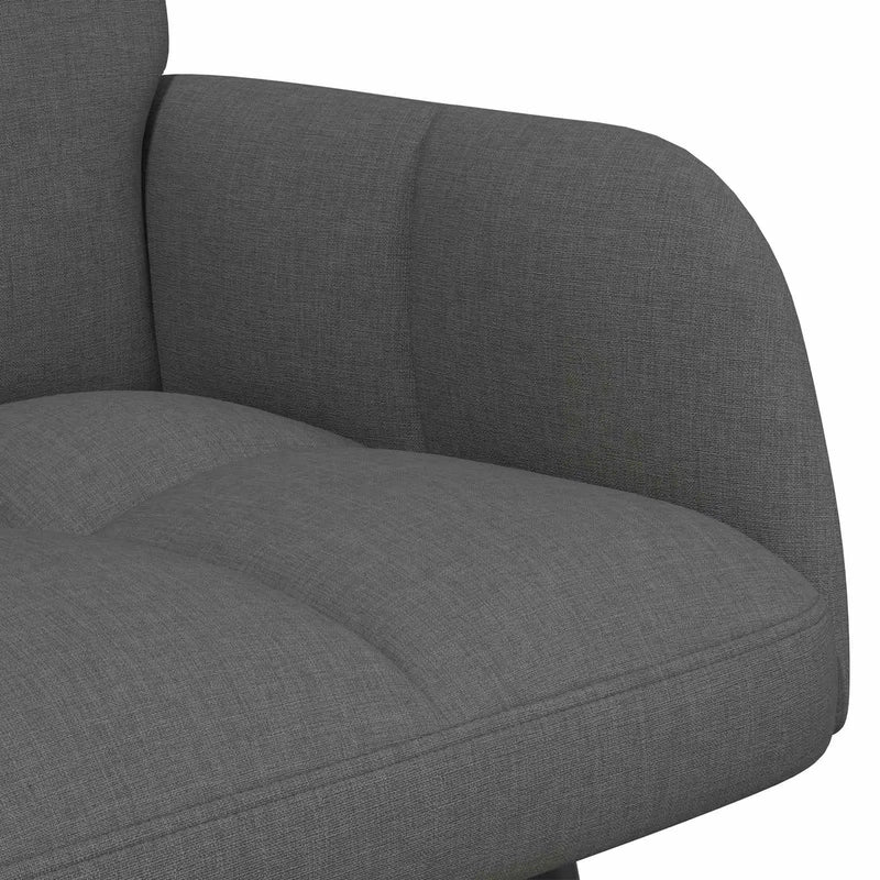 Two Seater Sofa Dark Grey 115 x 61 x 87 cm Fabric