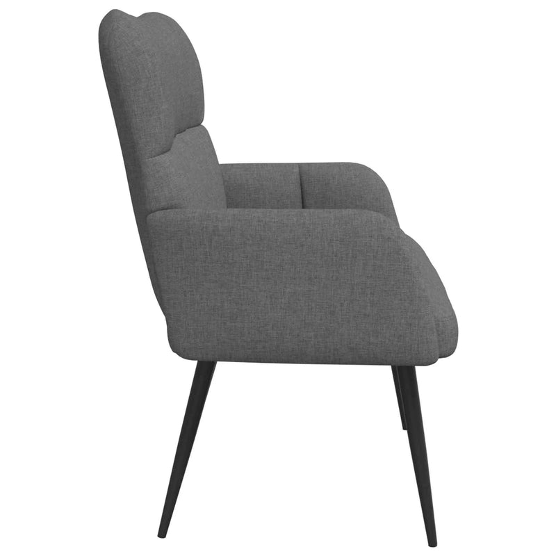 Two Seater Sofa Dark Grey 115 x 61 x 87 cm Fabric