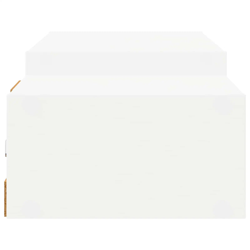 Wall-mounted TV Cabinet Wall-Mounted White 140 x 28 x 21 cm