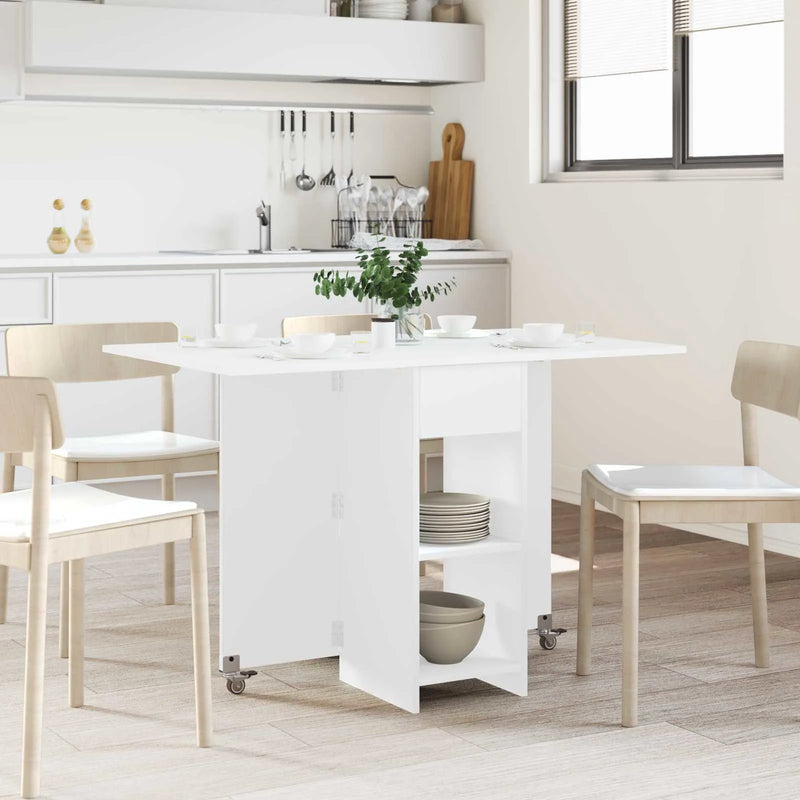 Dinning Table 115 x 70 x 75 cm Engineered Wood White