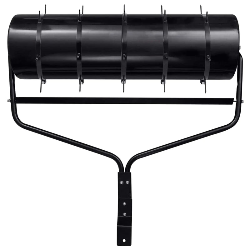 Garden Lawn Roller Pull with Aerator Clamps Ø 30 x 90 cm Steel