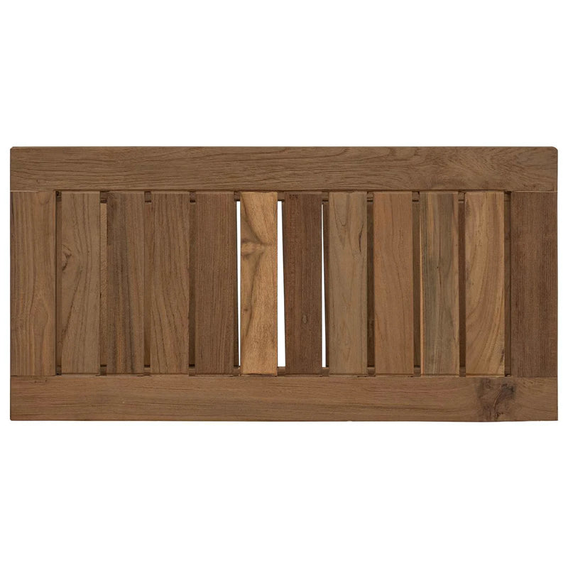 Bathroom Side Table Natural 60 x 30 x 45 cm Solid Teak Wood