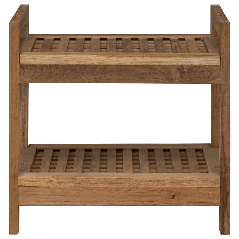 Bathroom Shelf Natural 45 x 30 x 45 cm Solid Teak Wood