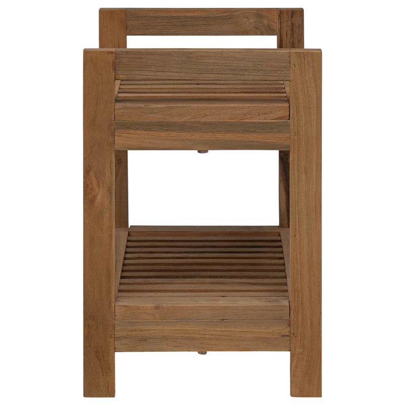 Bathroom Shelf Natural 45 x 30 x 45 cm Solid Teak Wood