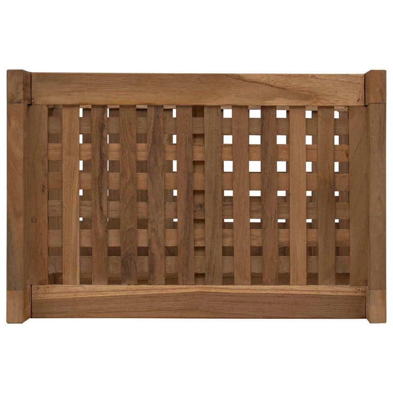 Bathroom Shelf Natural 45 x 30 x 45 cm Solid Teak Wood