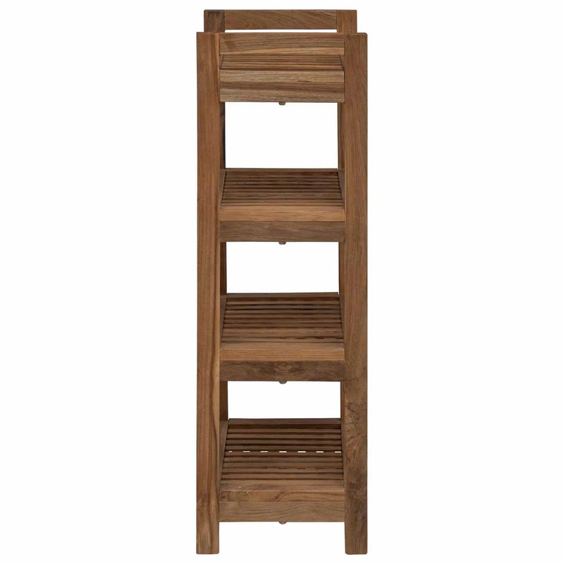 Bathroom Shelf Natural 45 x 30 x 97 cm Solid Teak Wood