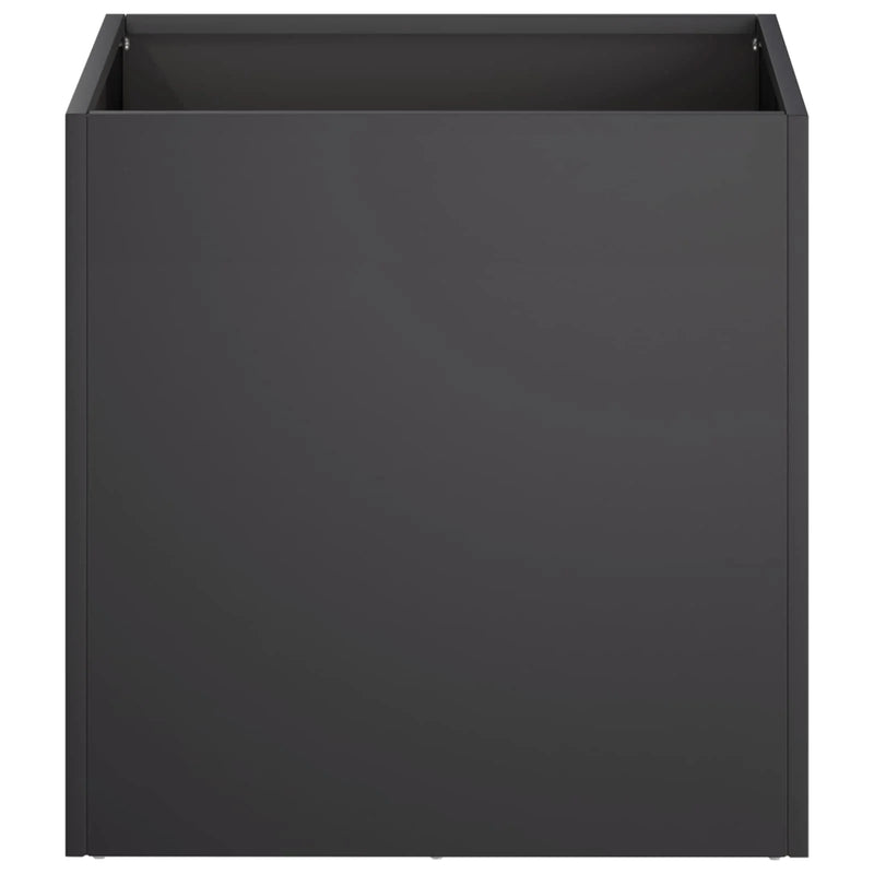 Garden Planter 2 pcs Black 35 x 35 x 35 cm Cold-rolled Steel