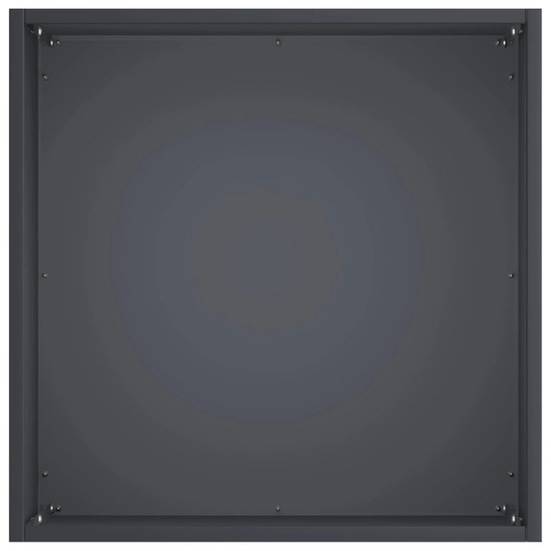 Garden Planter 2 pcs Anthracite 45 x 45 x 45 cm