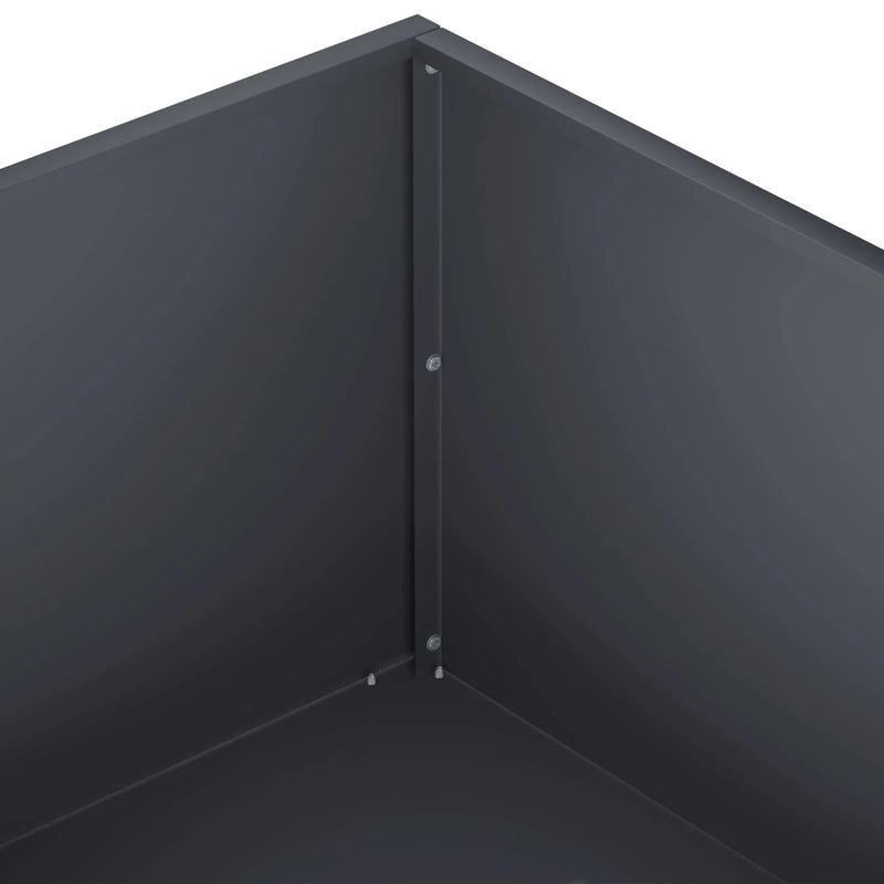 Garden Planter 2 pcs Anthracite 40 x 40 x 20 cm
