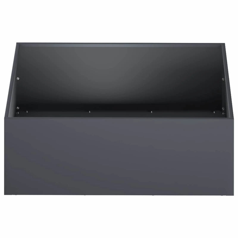 Garden Planter 2 pcs Anthracite 40 x 40 x 20 cm
