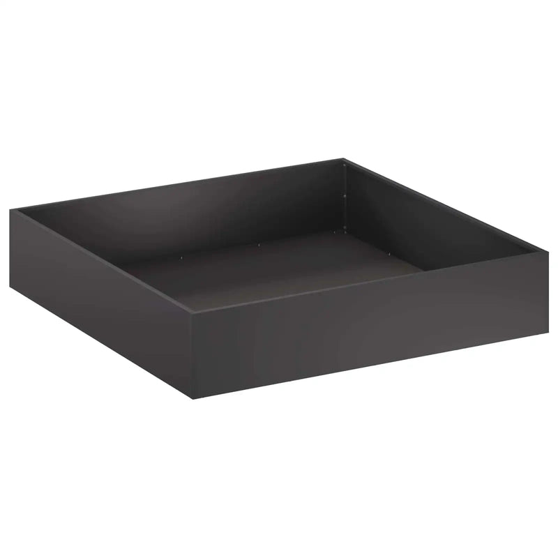 Garden Planter 2 pcs Black 80 x 80 x 20 cm Cold-rolled Steel
