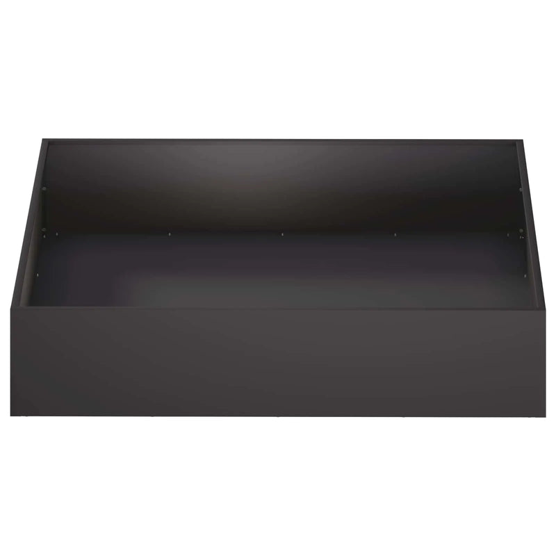 Garden Planter 2 pcs Black 80 x 80 x 20 cm Cold-rolled Steel