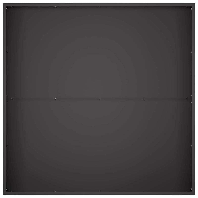 Garden Planter 2 pcs Black 80 x 80 x 20 cm Cold-rolled Steel