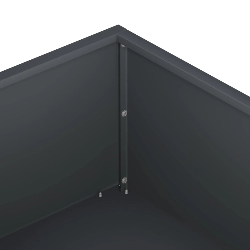 Garden Planter 2 pcs Anthracite 80 x 80 x 20 cm