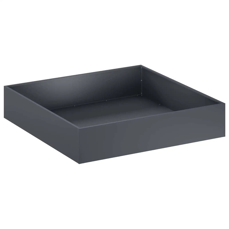 Garden Planter 2 pcs Anthracite 80 x 80 x 20 cm
