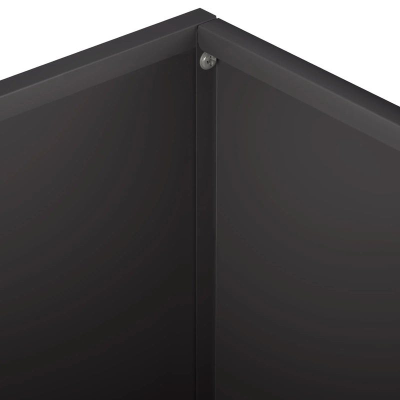 Garden Planter 2 pcs Black 60 x 60 x 30 cm Cold-rolled Steel