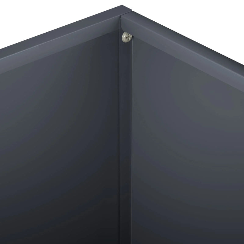 Garden Planter 2 pcs Anthracite 60 x 60 x 30 cm