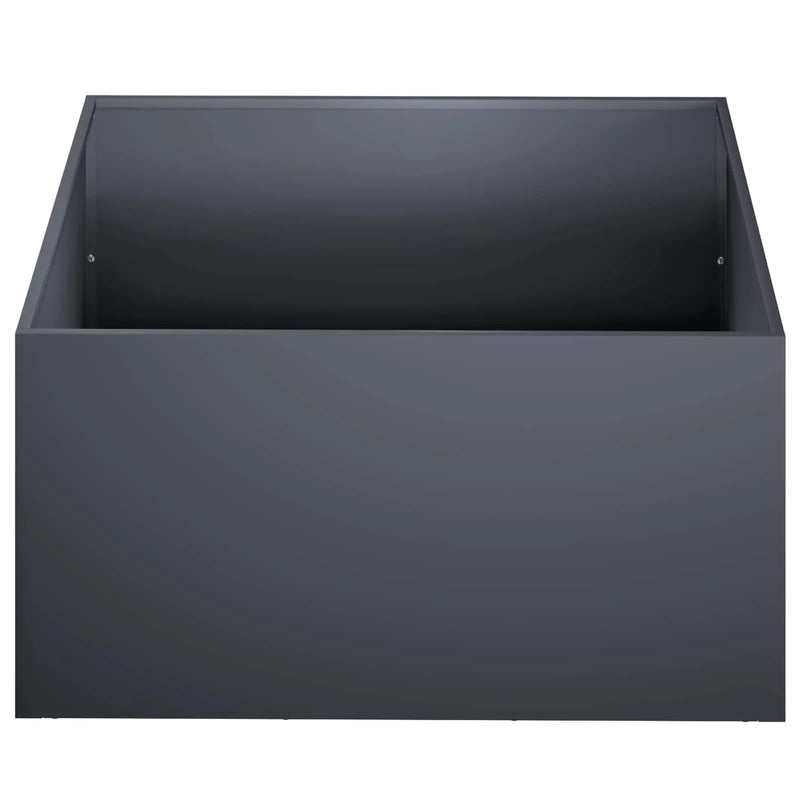 Garden Planter 2 pcs Anthracite 60 x 60 x 30 cm