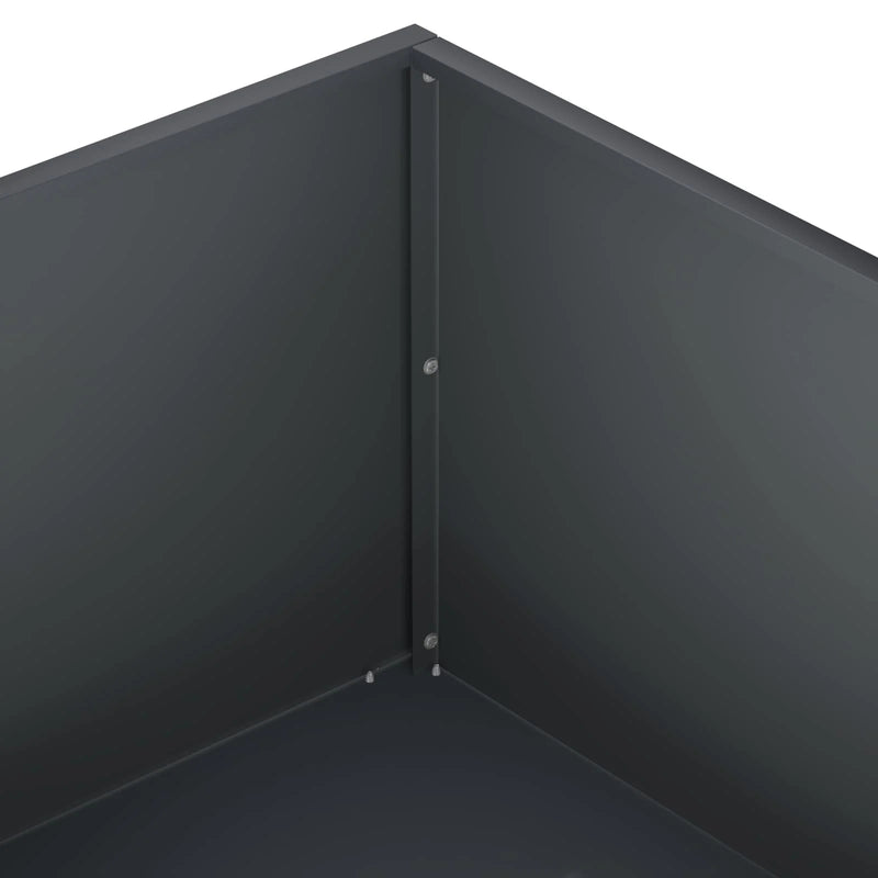 Garden Planter 2 pcs Anthracite 80 x 80 x 30 cm