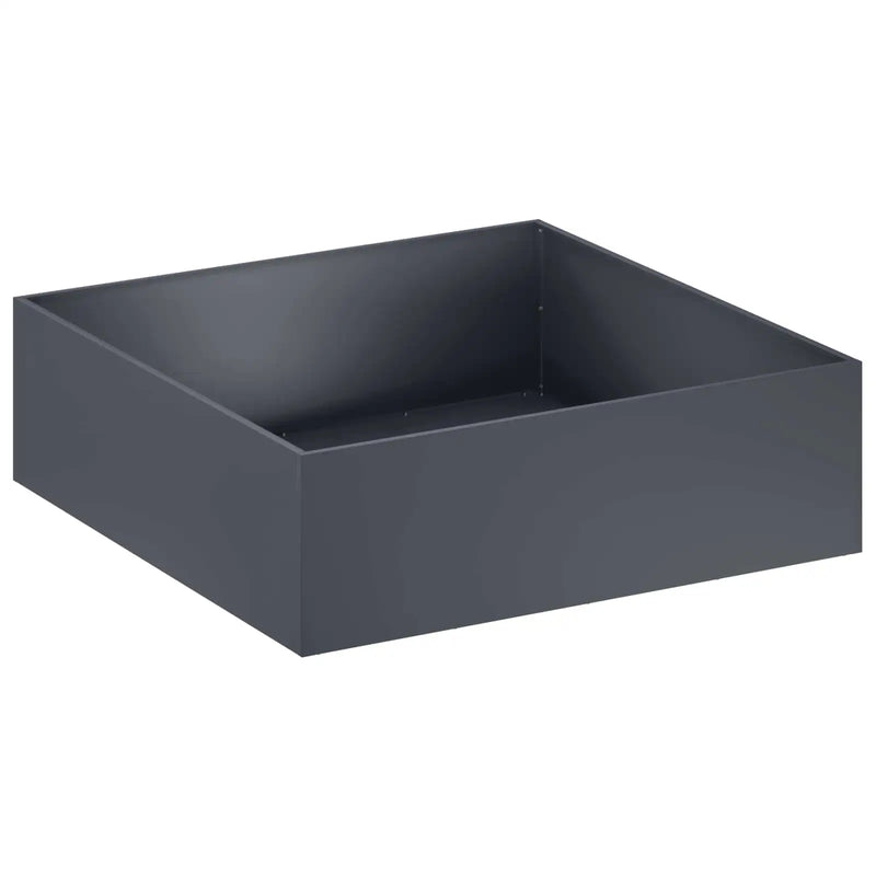 Garden Planter 2 pcs Anthracite 80 x 80 x 30 cm