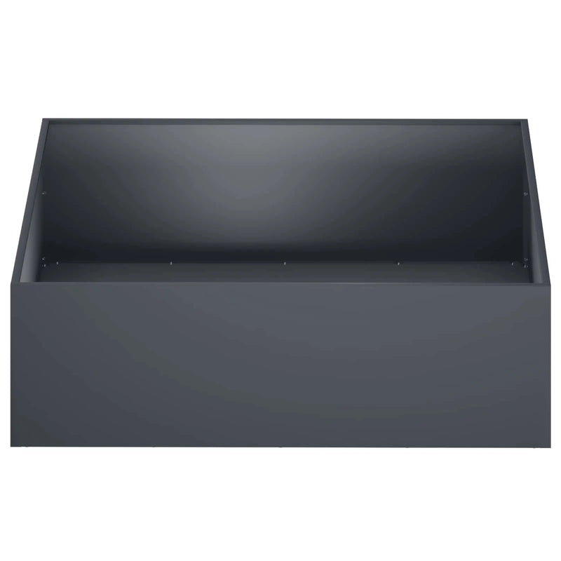 Garden Planter 2 pcs Anthracite 80 x 80 x 30 cm