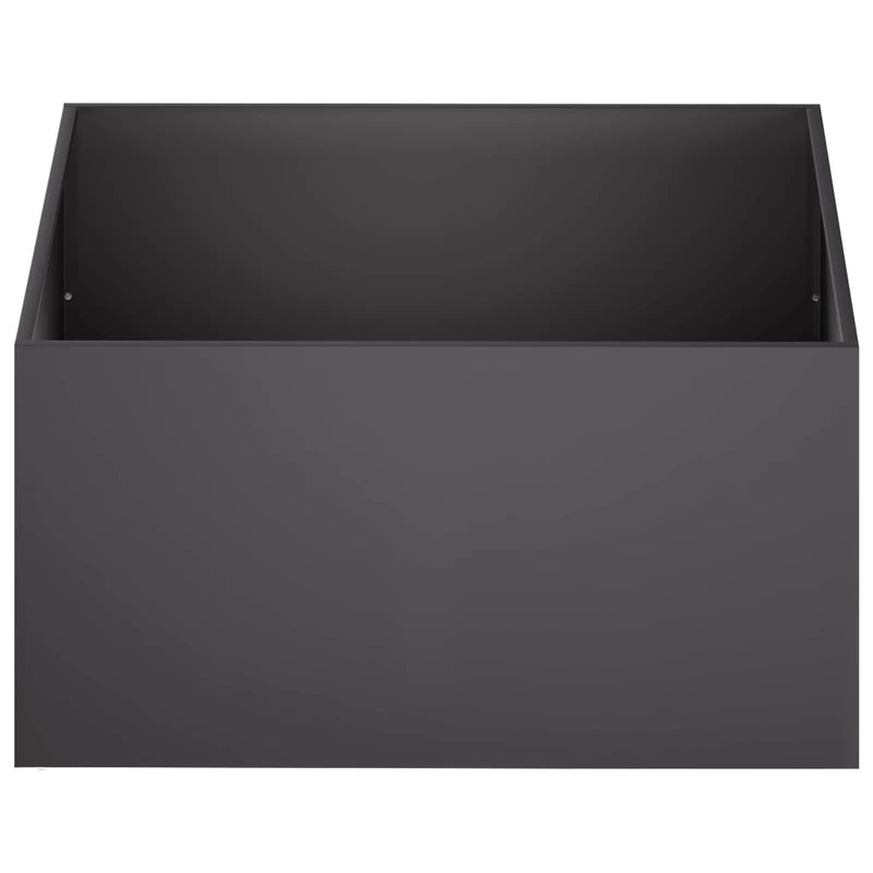 Garden Planter 2 pcs Black 60 x 60 x 40 cm Cold-rolled Steel