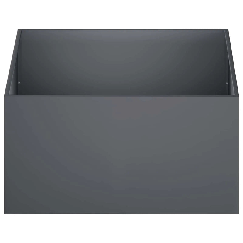 Garden Planter 2 pcs Anthracite 60 x 60 x 40 cm